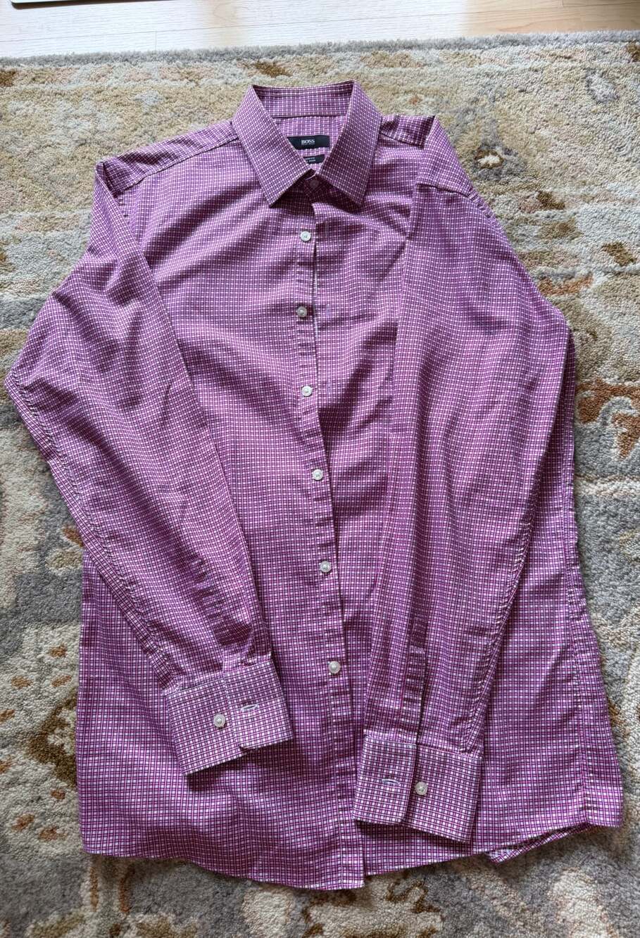 BOSS Hugo Boss Sharp Fit Easy Iron Dress Shirt 16 34/35